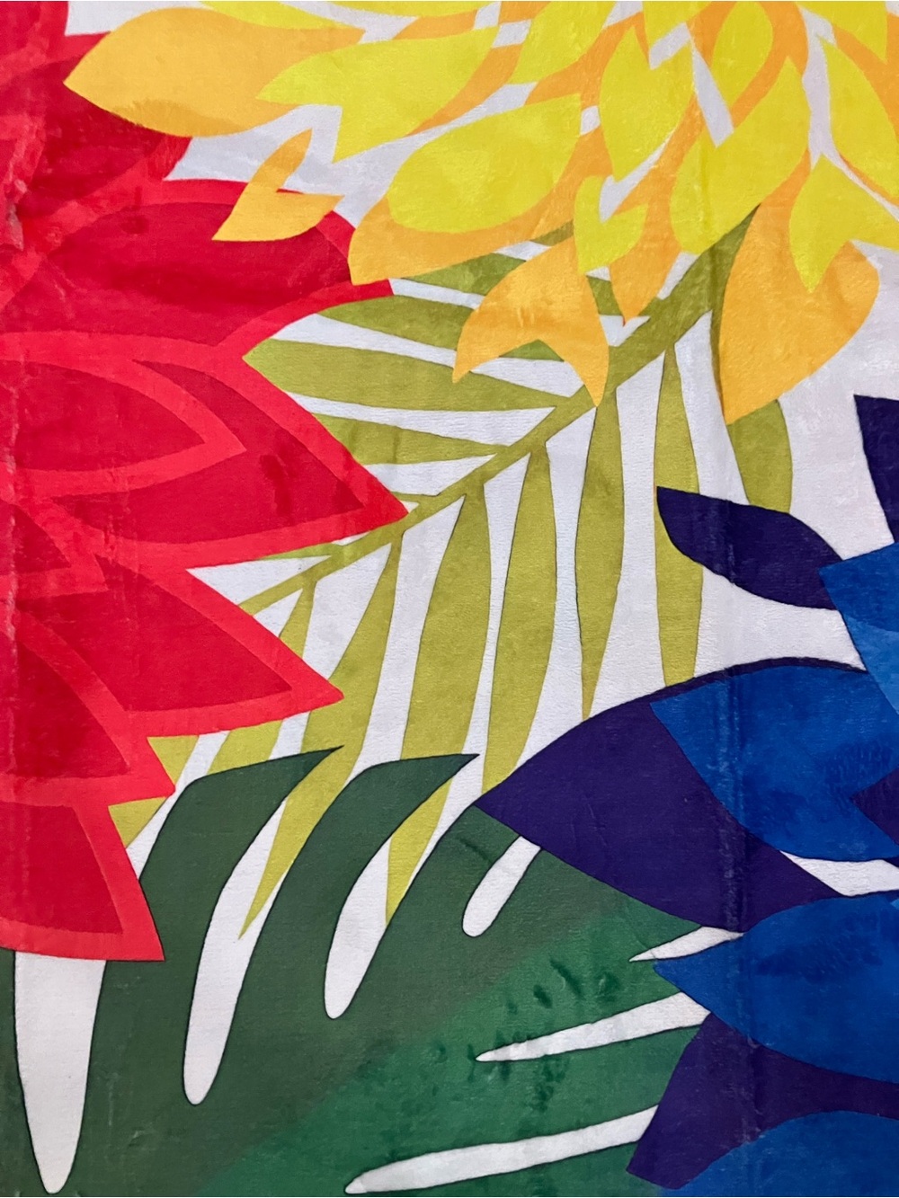 Large Vibrant Tropical Floral Area Rug/Mat - Picture 2 of 5